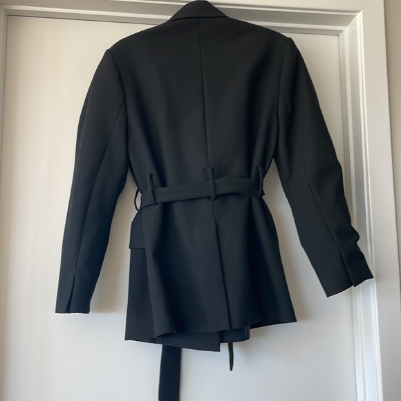 Zara XS Boxy Oversized Blazer Black - Picture 4 of 6